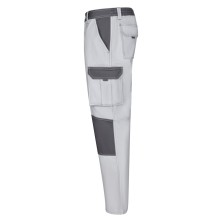 pantalon velilla 103020b en blanco/gris