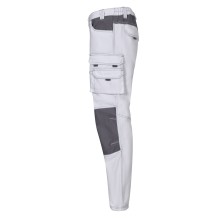 pantalon velilla 103011b en blanco/gris