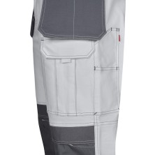 pantalon velilla 103019s en blanco/gris