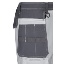 bermuda velilla canvas stretch 103029s en blanco/gris