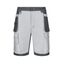 bermuda velilla canvas stretch 103029s en blanco/gris