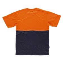 camiseta workteam c6020 en marino/naranja