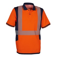 polo a.v. cofra tilcara v651 en naranja fluor