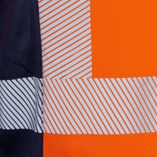 polo a.v. cofra tilcara v651 en naranja fluor