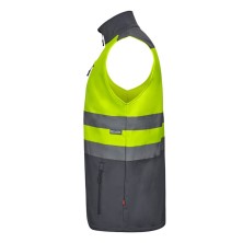 chaleco a.v. velilla 305906 en gris/amarillo fluor