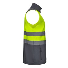 chaleco a.v. velilla 305906 en gris/amarillo fluor