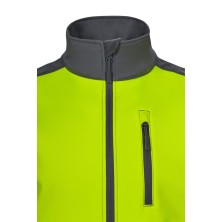 chaleco a.v. velilla 305906 en gris/amarillo fluor