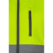 chaleco a.v. velilla 305906 en gris/amarillo fluor