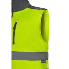 chaleco a.v. velilla 305906 en gris/amarillo fluor