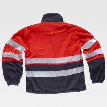 chaqueta polar a.v. workteam c4027 en rojo/marino