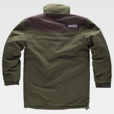 parka workteam s8230 en verde caza/marron