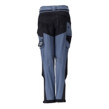 pantalon mujer mascot customized 22278 en azul piedra/azul marino oscuro