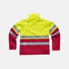 chaqueta a.v. workteam s9525 en rojo/amarillo