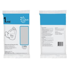 mascarilla ffp2 uhealth 3600 en blanco