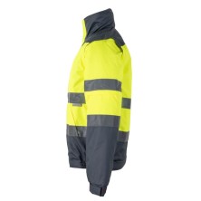 cazadora a.v. velilla 161 en amarillo fluor/gris