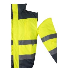 cazadora a.v. velilla 161 en amarillo fluor/gris