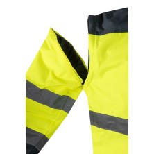 cazadora a.v. velilla 161 en amarillo fluor/gris