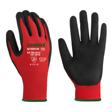 guante jomiba gni nitripor en rojo