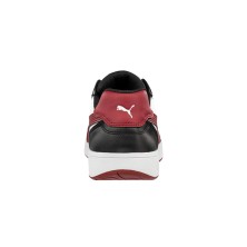 zapatilla puma frontcourt low 640200 en negro/blanco/rojo