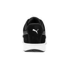 zapatilla puma iconic suede black low 640010 en negro