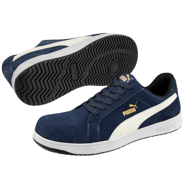 ZAPATILLA PUMA ICONIC SUEDE NAVY LOW S1PL 640020