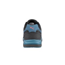 zapatilla puma frontside black blue low 644660 en negro/azul