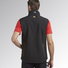 chaleco softshell diadora ducati 702.180072 en negro
