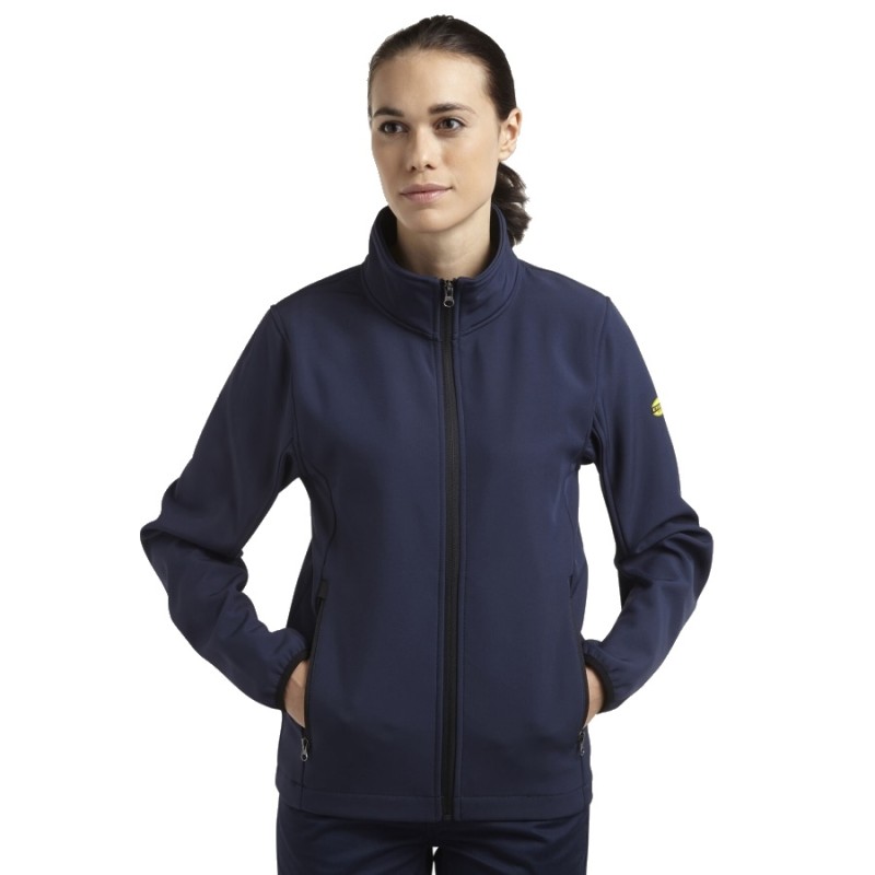 Chaqueta softhsell diadora level litework