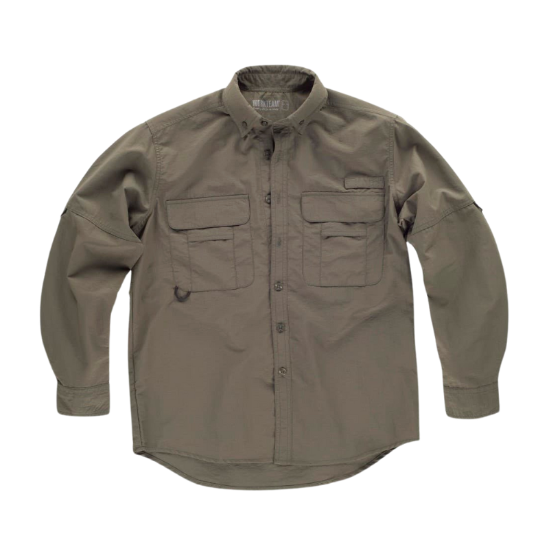 Camisa safari workteam b8500