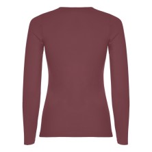 camiseta m/l mujer roly extreme 1218 en rojo baya