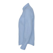 camisa m/l roly oxford 5507 en celeste