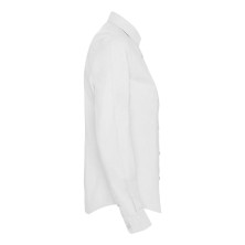 camisa m/l mujer roly oxford 5068 en blanco