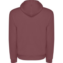sudadera roly capucha 1087 en rojo baya