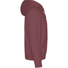 sudadera roly capucha 1087 en rojo baya