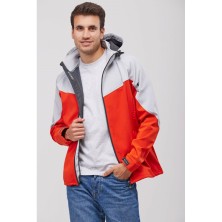 softshell roc neige rn2010003 en rojo/gris claro