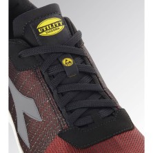 zapatilla diadora fly lt mtx low s1pl en rojo/blanco