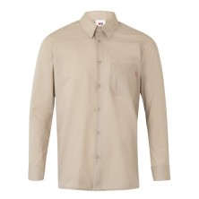 camisa m/l velilla 529 en beige