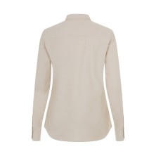 camisa m/l mujer velilla 405005s en beige claro