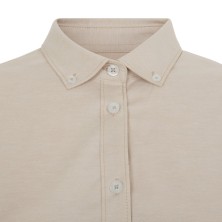 camisa m/l mujer velilla 405005s en beige claro
