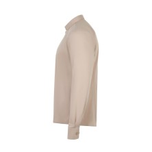 camisa m/l velilla 405009 en beige claro