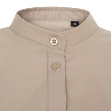 camisa m/l mujer velilla 405015s en verde oliva claro