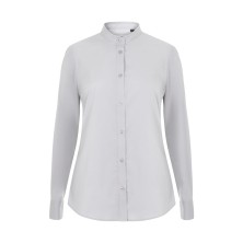 camisa m/l mujer velilla 405015s en verde oliva claro