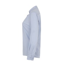 camisa m/l mujer velilla 405015s en verde oliva claro
