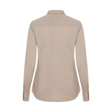 camisa m/l mujer velilla 405011 en beige claro