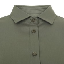 camisa m/l mujer velilla 405019s en verde oliva claro