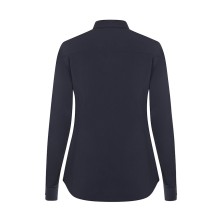 camisa m/l mujer velilla 405019s en azul navy