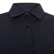 camisa mujer velilla 405018s en azul navy