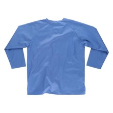 casaca sanitaria workteam b9410 en celeste