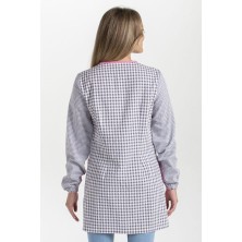 bata maestra dyneke 8317 en cuadro gris