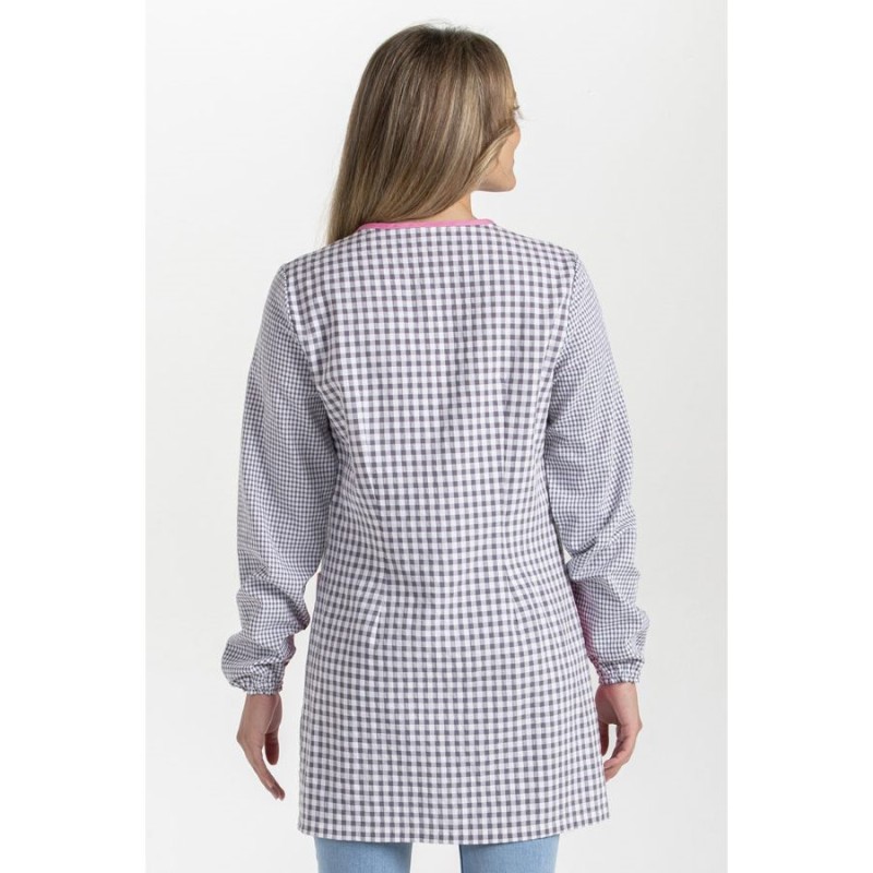 Bata maestra dyneke cuadro gris 8317209